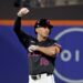 New York Mets outfielder Tyrone Taylor (15) reacts after he hits a two-run RBI double during the second inning when the New York Mets played the Miami Marlins Friday, August 29, 2025 at Citi Field in Queens, NY.