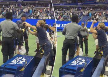 US Open fan caught grabbing Jannik Sinner's bag in bizarre moment