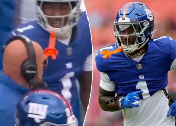 'Upset' Malik Nabers and Brian Daboll have spirited moment vs. Commanders