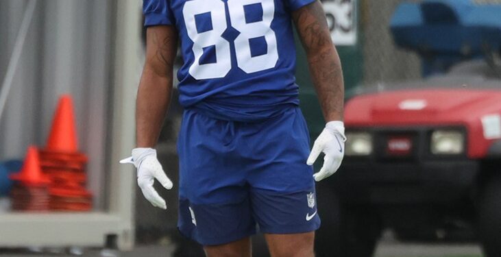 New York Giants wide receiver Xavier Gipson #88, watching practice at the Giants training facility in East Rutherford,
