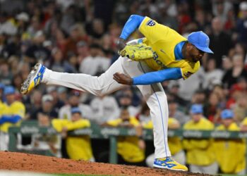 Aroldis Chapman surrendered an insurance run to the Yankees in the ninth inning of the Red Sox's 5-3 loss on Sept. 13, 2025 at Fenway Park.