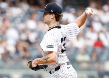Cam Schlittler pitches during the Yankees-Orioles game on Sept. 26, 2025.