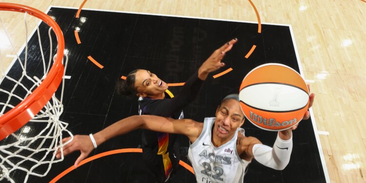 Bet $5, get $300 in bonus bets if your bet wins for Aces vs. Mercury on Friday