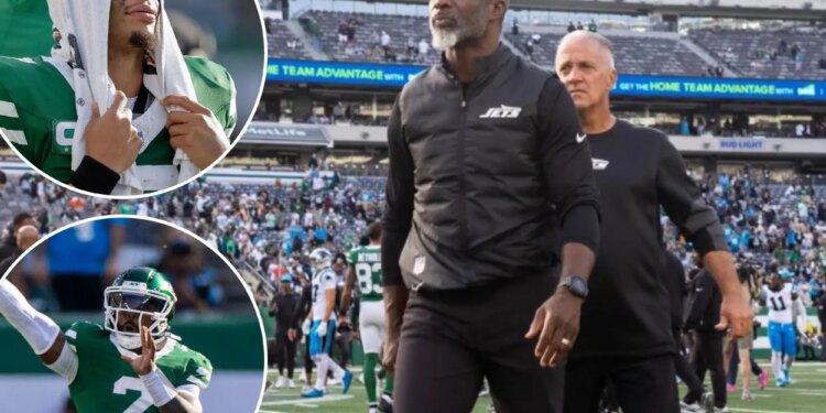 Aaron Glenn tight-lipped on Jets' Justin Field-Tyrod Taylor call