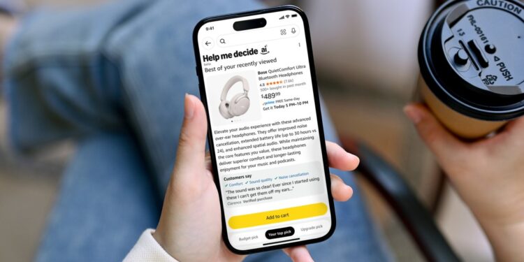 Amazon’s latest attempt at selling stuff with AI is the ‘Help me decide’ button
