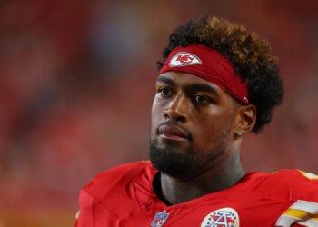 Kansas City Chiefs player with a red headband.