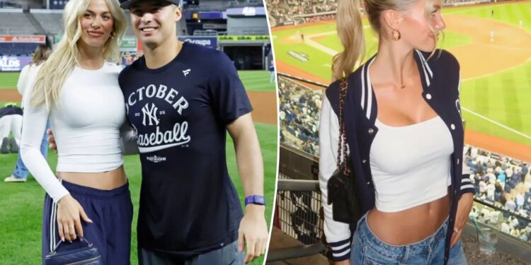 Anthony Volpe celebrates Yankees playoff breakout with girlfriend Elle Jowett
