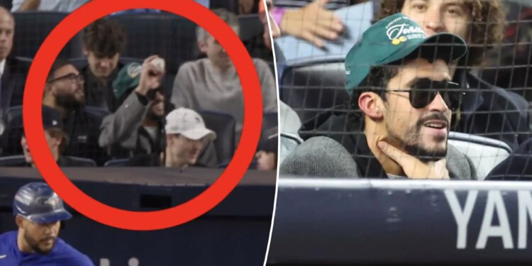 Bad Bunny has a viral fan moment during Yankees' ALDS Game 3