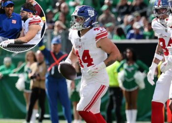 Cam Skattebo is the Giants' energy man even when he can't take the field