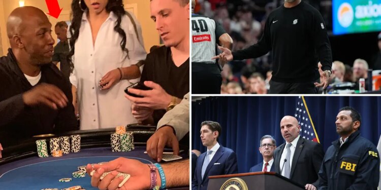 Chauncey Billups seen in 2019 photo playing poker with 2 others in bombshell gambling indictment