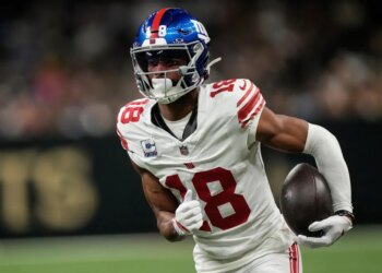 Darius Slayton suffered a hamstring in the Giants' Week 5 loss to the Saints.
