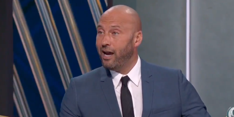 Derek Jeter was in the middle of the Fox MLB pregame show when his phone rang.