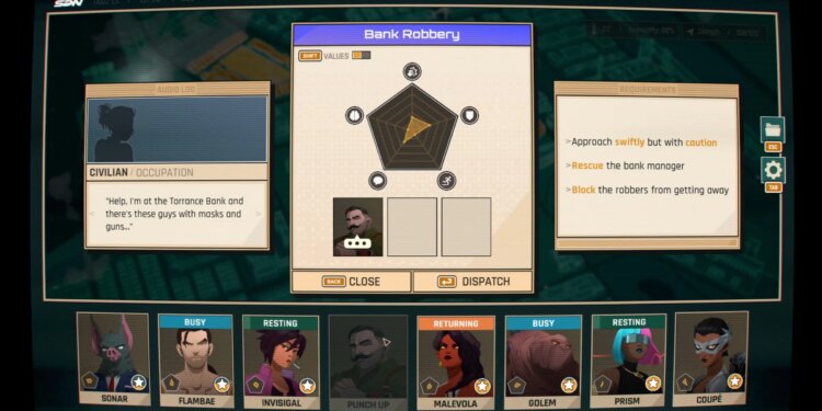 A screenshot from the video game Dispatch.