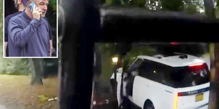 Dramatic video shows moment Alec Baldwin rams head-on into tree in Hamptons car crash