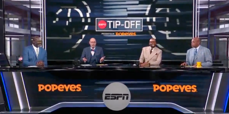 "Inside the NBA" made its debut on ESPN on Wednesday night.