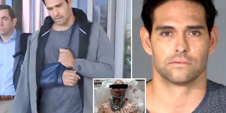 Ex-Jet Mark Sanchez ignores question about bar assault victim in first comments leaving jail