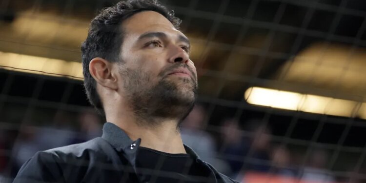 Former New York Jets player Mark Sanchez at a New York Yankees vs. Baltimore Orioles game.