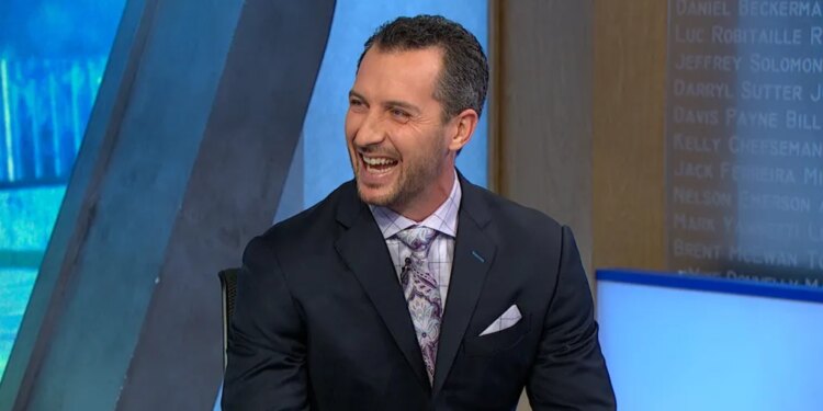 Ryan Callahan of NHL Network laughing.