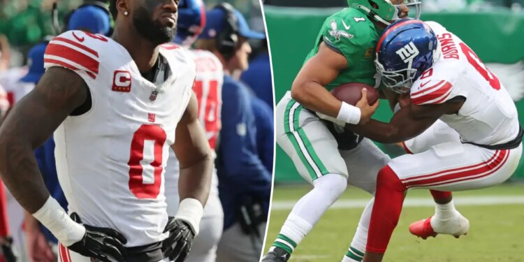 Giants' Brian Burns playing like Defensive Player of Year candidate