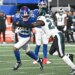 Giants running back Tyrone Tracy Jr. (29) runs the ball during the third quarter of the Giants and Philadelphia Eagles game in East Rutherford, NJ.