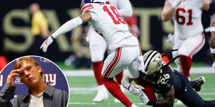 Giants receivers let Jaxson Dart down with dreadful showing