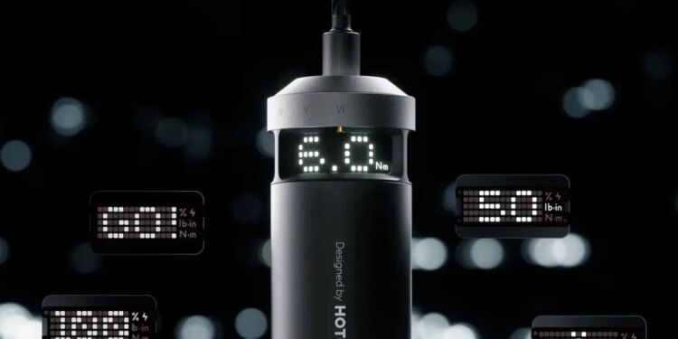 Hoto put a lo-fi torque display on its new cordless screwdriver
