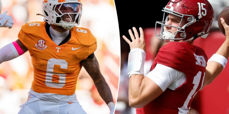 How to watch Tennessee vs. Alabama rivalry game live for free