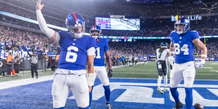 Jaxson Dart is happy to be the Giants' song-and-dance man