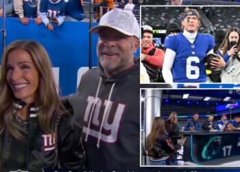 Jaxson Dart's mom gets 'emotional' in interview after thrilling Giants win