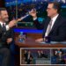 Jimmy Kimmel and Stephen Colbert guest-star on each other's shows to vent about late-night cancellations