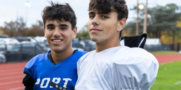 Long Island twins putting on show on football and lacrosse fields