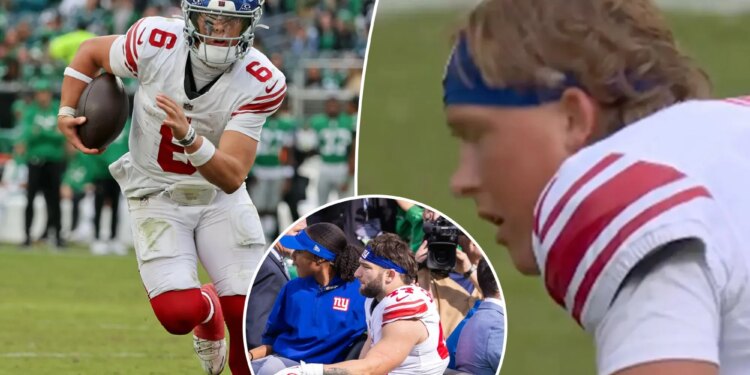 Losing Giant buddy makes loss more painful for Jaxson Dart