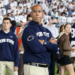 Penn State Nittany Lions head coach James Franklin stands on the field following the game against the Northwestern Wildcats at Beaver Stadium.