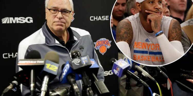 Phil Jackson blames Carmelo Anthony drama for failed Knicks tenure