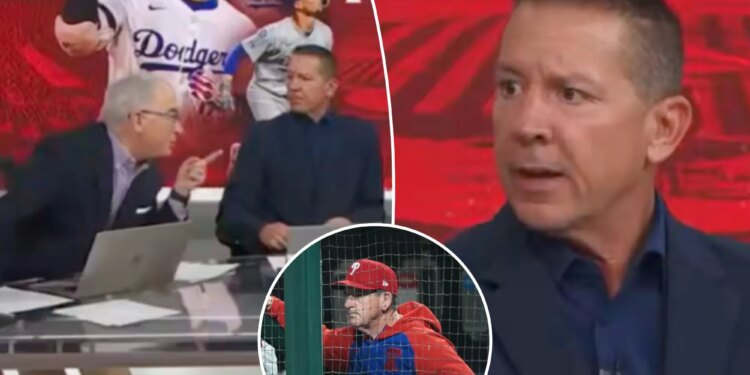 Phillies postgame crew erupts in shouting match after Game 2 loss