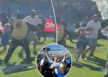 Security fails to stop child from storming field after UCLA upset