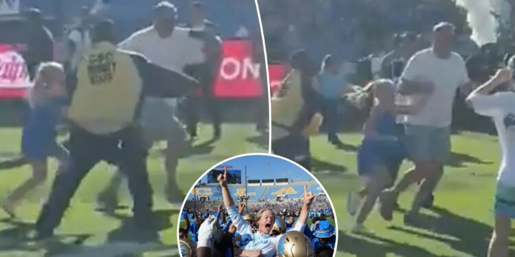 Security fails to stop child from storming field after UCLA upset