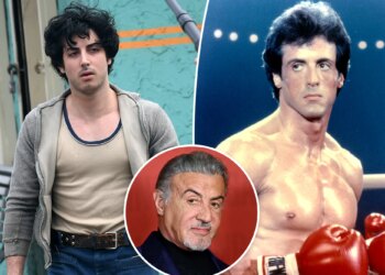 Sylvester Stallone cheers on the lookalike actor playing him in new biopic: 'Keep punching!'