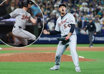 Tigers nip Mariners in 11 innings to steal Game 1 road victory
