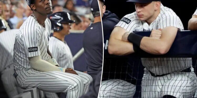 Yankees put Jazz Chisholm, Ben Rice back in lineup for Game 2