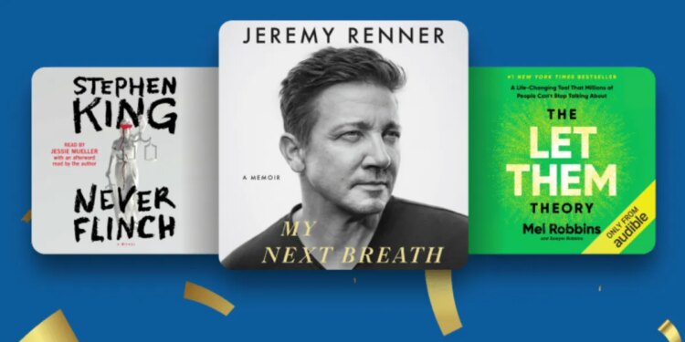 You can get three months of Audible’s subscription for $3