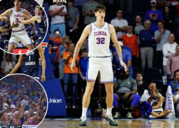 7-foot-9 Florida center Olivier Rioux makes historic college hoops debut