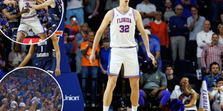 7-foot-9 Florida center Olivier Rioux makes historic college hoops debut