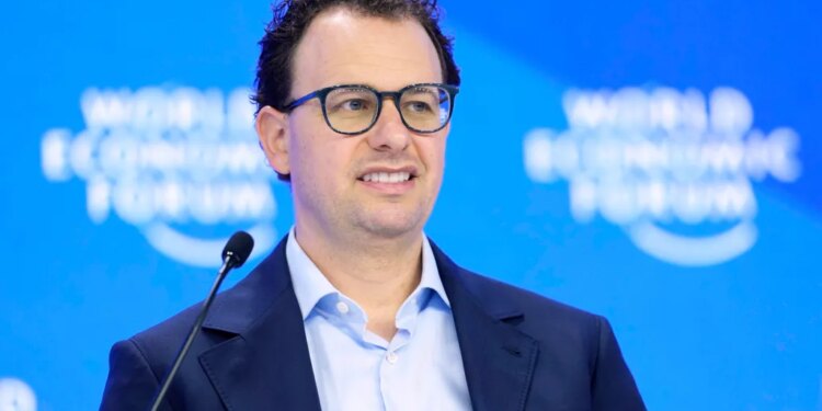 Dario Amodei, CEO and co-founder of Anthropic, speaks at the World Economic Forum.