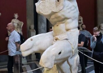 Photo of the Belvedere Torso in the Vatican Museum