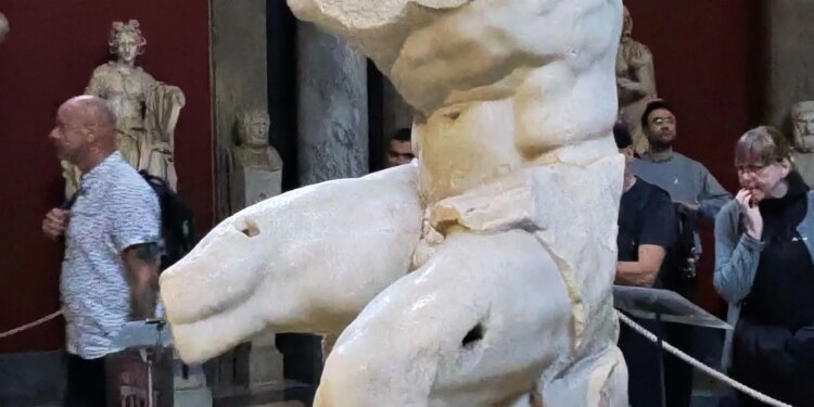 Photo of the Belvedere Torso in the Vatican Museum