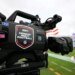 ESPN Monday Night Football logo is viewed on a broadcast camera before an NFL football game between the Jacksonville Jaguars and the Kansas City Chiefs