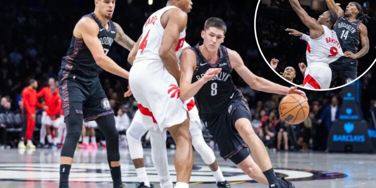 Egor Demin provides a bright spot as tanking Nets fall to Raptors
