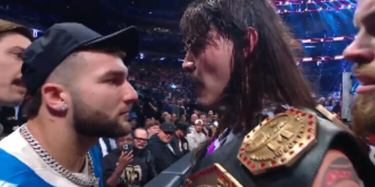 Giants' Cam Skattebo gets physical with WWE Judgment Day at Raw