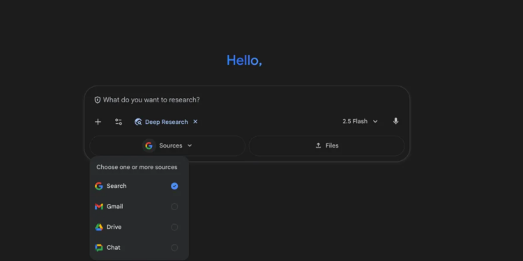 Google Gemini’s Deep Research can look into your emails, drive, and chats